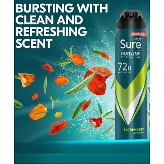 Sure Non Protection 72 H Extreme Dry Deodorant Spray 250ml