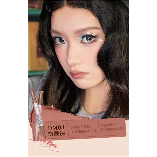 Glisten Cosmetics Tipsy Nude Matte Duo Lipstick Cheeryep