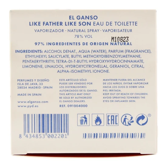 El Ganso Like Father Like Son Eau De Toilette 125ml