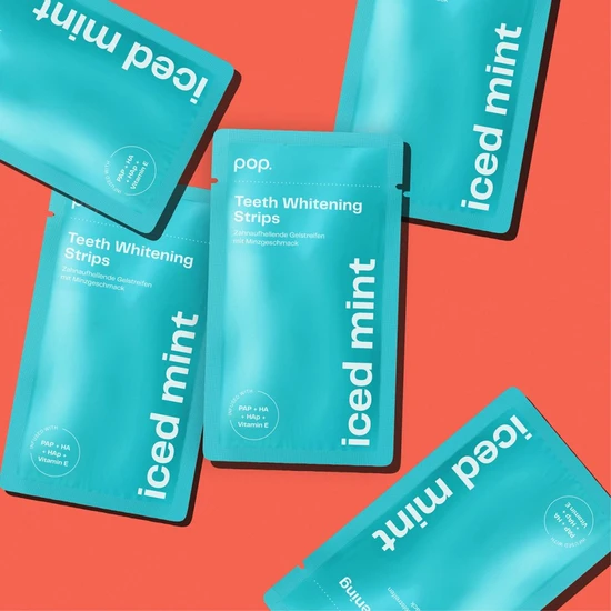 POP Whitening POP Teeth Whitening Strips Iced Mint