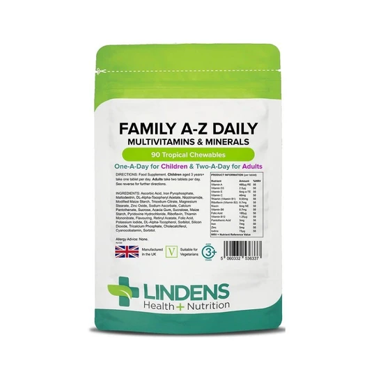 Lindens Family A-Z Daily Multivitamin Chewables 90 Chewables
