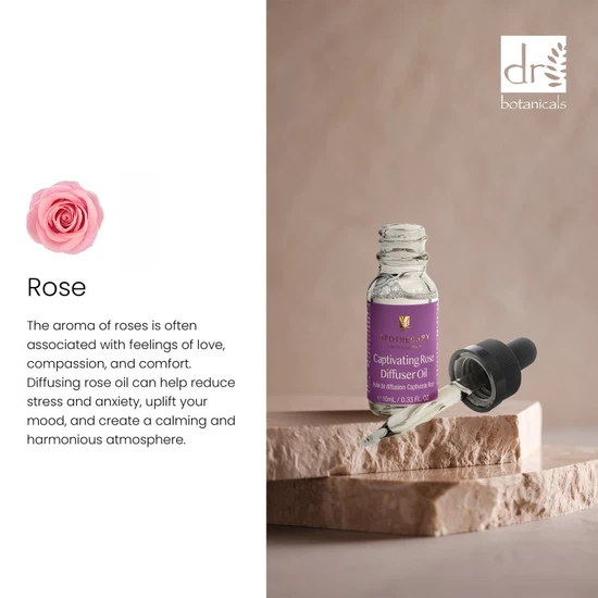 Dr Botanicals Captivating Rose Diffuser Oil 10ml