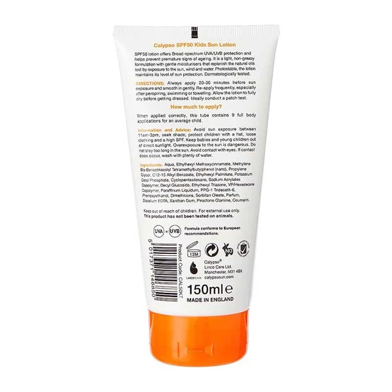 Calypso Sun Lotion Kids Water Resistant SPF 50 150ml