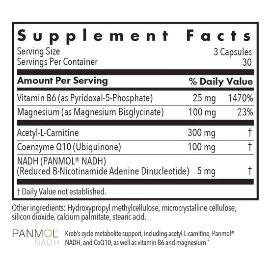 Allergy Research Group Mitochondrial Cofactors Capsules 90 Capsules