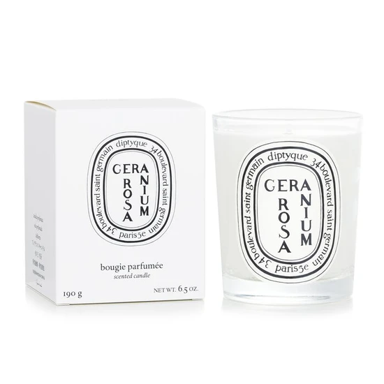 Diptyque Scented Candle Geranium Rosa 190g