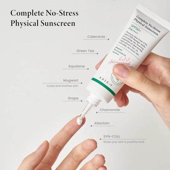 AXIS-Y Complete No Stress Physical Sunscreen SPF 50+