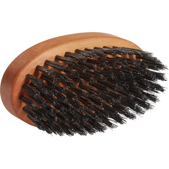 Seven Potions Beard Brush Oval Shaped Pear Wood With Natural Bristles Vegan Sisal - Firm