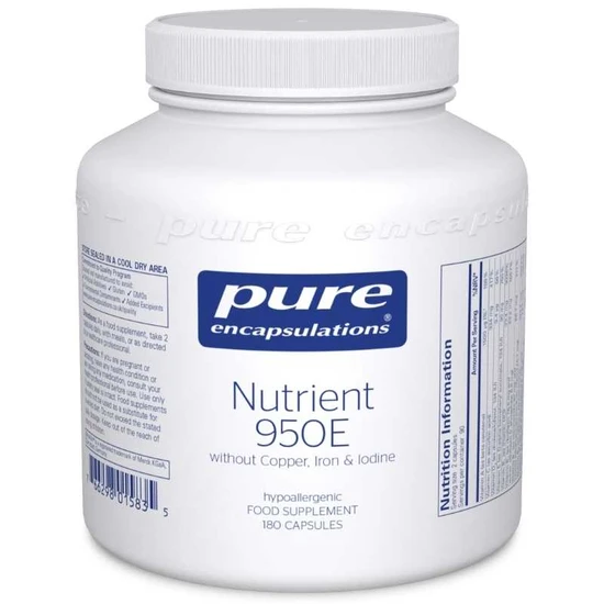 Pure Encapsulations Nutrient 950e Without Cu, Fe & Iodine Capsules 180 Capsules