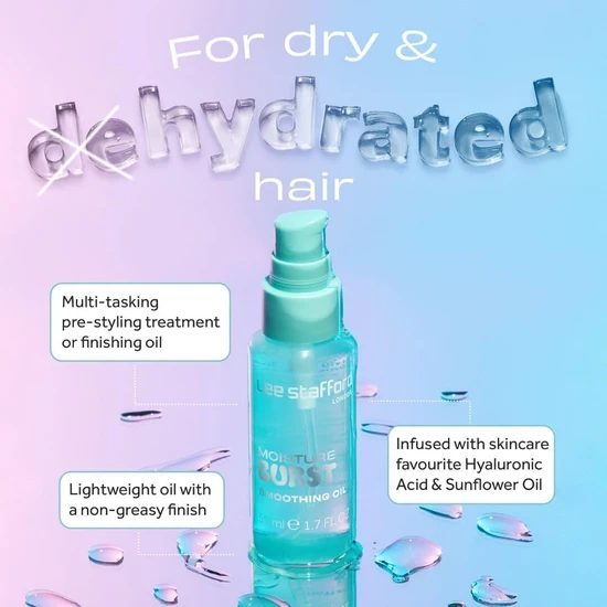 Lee Stafford Moisture Burst Smoothing Oil 50ml
