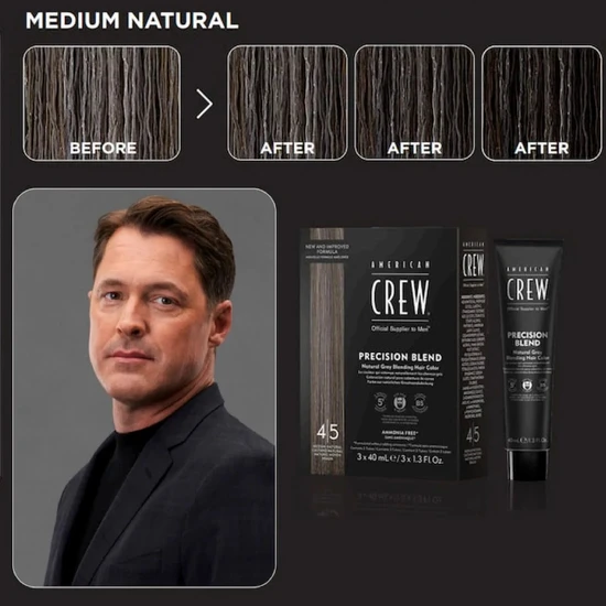 American Crew Precision Blend Hair Colour Set Blend Dark 2/3 3 x40ml