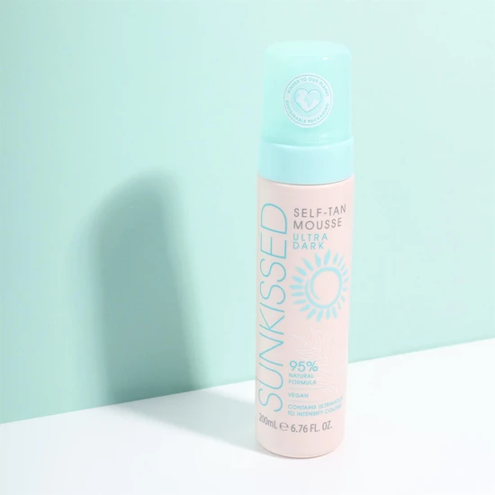 Sunkissed 95 Percent Natural Self Tan Mousse Ultra Dark