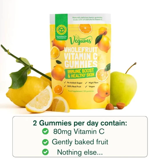 Vegums Wholefruit Vitamin C Gummies 30 Gummies