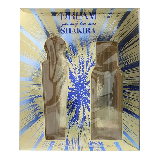 Shakira Dream You Only Live Once Eau De Toilette 80ml Gift Set 80ml & 150ml 24hr Deodorant