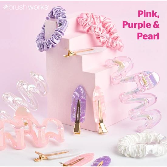 Brushworks Complete Everyday Hair Clip & Scrunchie Set