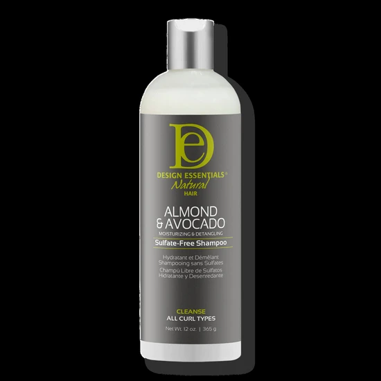 Design Essentials Natural Almond & Avocado Moisturising & Detangling Sulphate Free Shampoo 365g