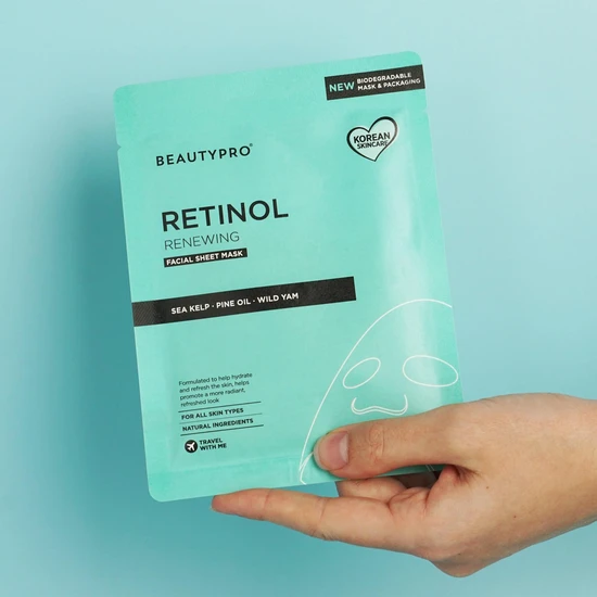 BeautyPro Retinol Anti-Ageing Facial Sheet Mask Pack of 4