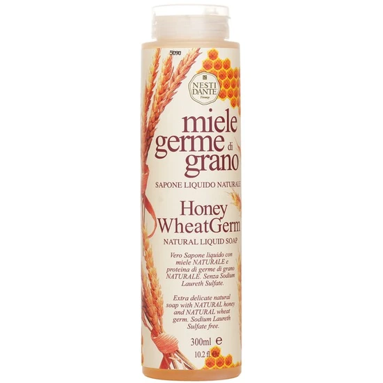 Nesti Dante Natural Liquid Soap Honey WheatGerm 300ml