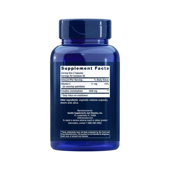 Life Extension Creatine Vegicaps 120 Vegicaps