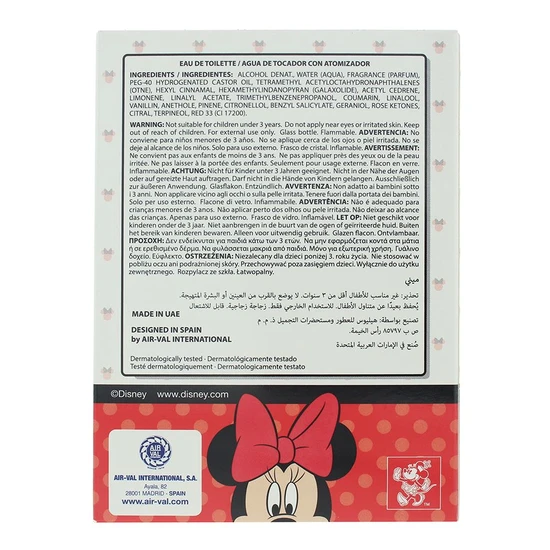 Disney Minnie Mouse Eau De Toilette 100ml