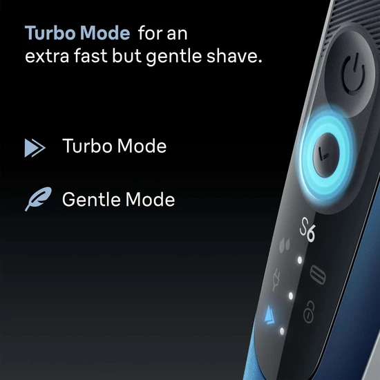 Braun Series 6 62-B1200S Blue Electric Shaver