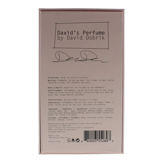 David's Perfume #02 Grapefruit & Sandalwood Eau De Parfum 60ml