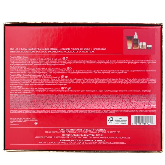 Estée Lauder The Lift + Glow Routine Skin Care Set: 4pcs