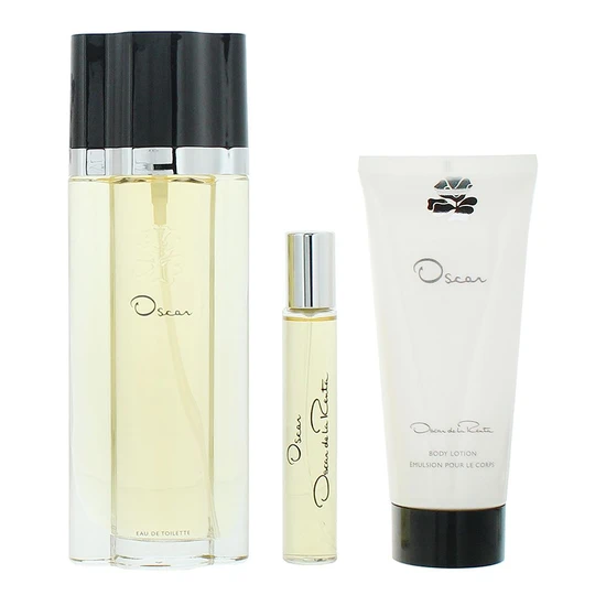 Oscar de La Renta Gift Set 100ml Eau De Toilette + 100ml Body Lotion + 15ml Eau De Toilette