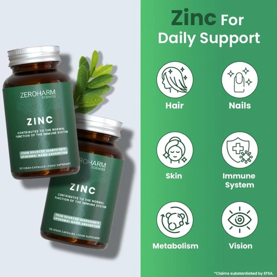 ZeroHarm Liposomal Zinc 17mg Capsules 120 Capsules