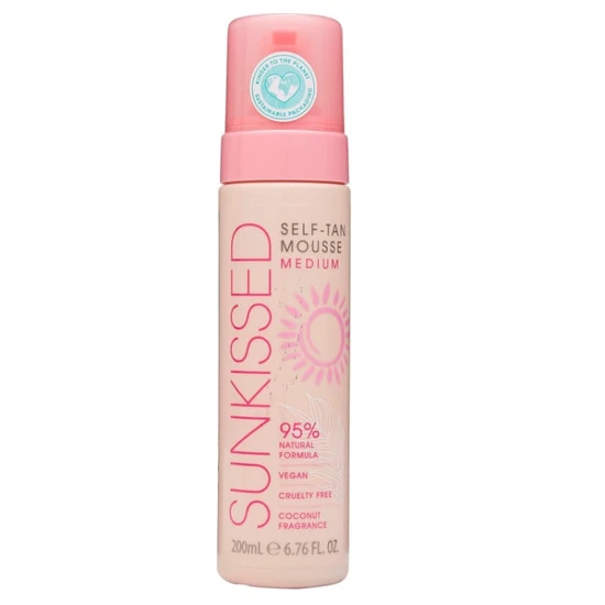 Sunkissed 95 Percent Natural Self Tan Mousse Medium