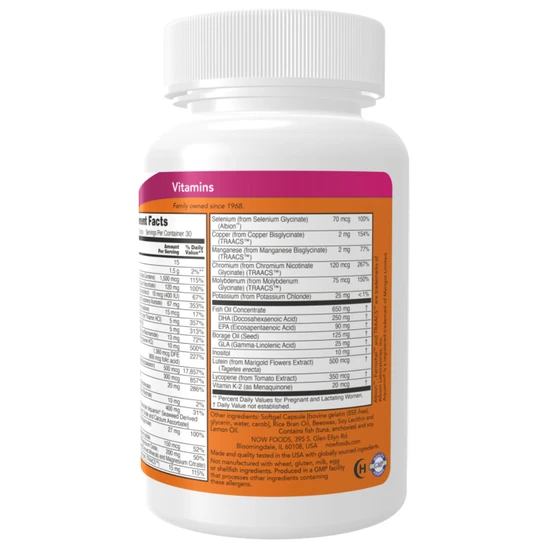 NOW Foods Prenatal Gels + DHA 180 Softgels