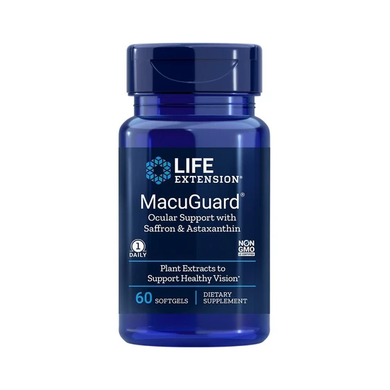 Life Extension MacuGuard Ocular Support With Saffron & Astaxanthin 60 Softgels