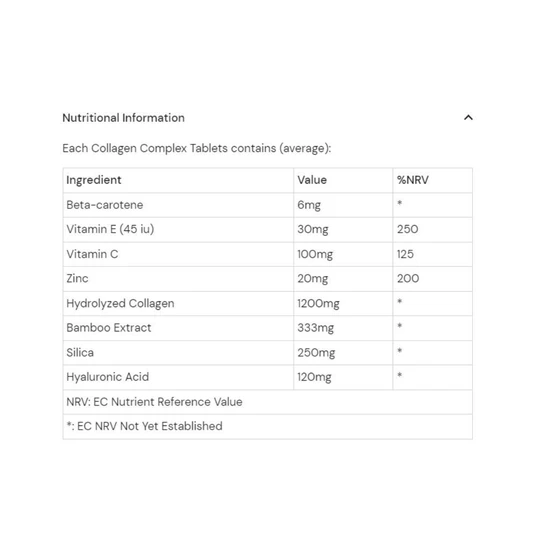 Health Aid Collagen Complex Tablets 60 Tablets