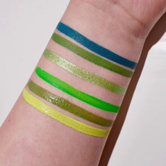 Glisten Cosmetics Green 4 Pan Palette Eyeliner