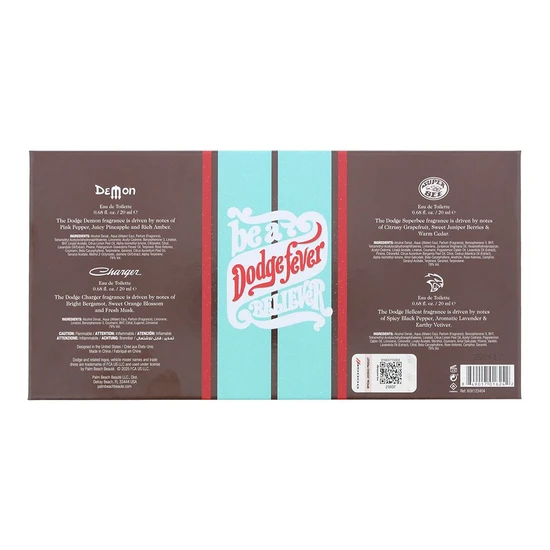 Dodge Legacy Dodge Fever Eau De Toilette Gift Set For Him 20ml x 4