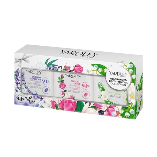 Yardley Floral Fragranced Mini Body Powder Collection Gift Set 50g