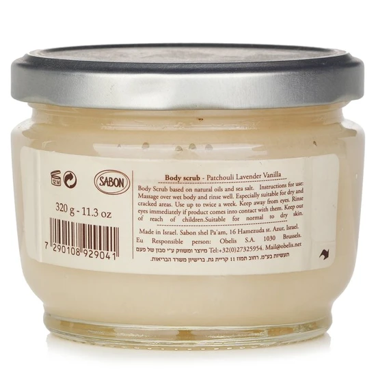 Sabon Body Scrub Patchouli Lavender Vanilla 320g