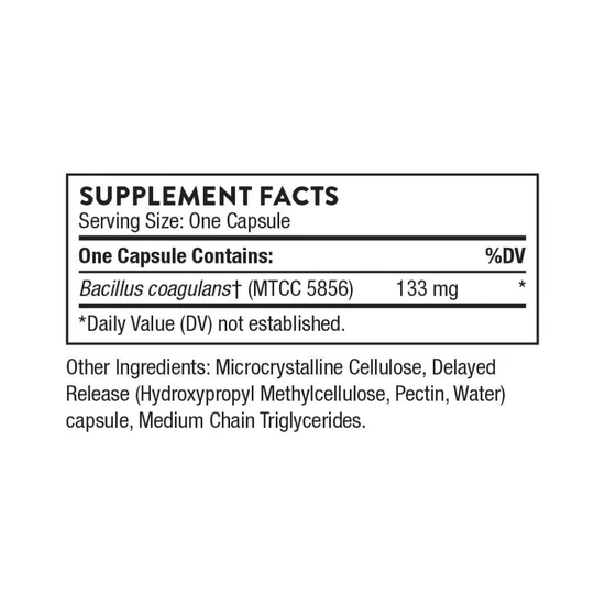 Thorne Bacillus Coagulans Capsules 60 Capsules