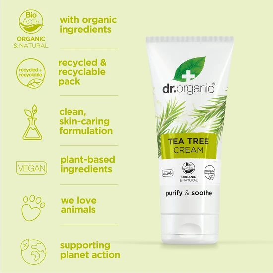 Dr. Organic Bioactive Skin Care Organic Tea Tree Cream 50ml
