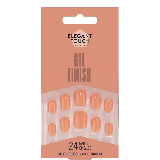 Elegant Touch Apricot Crush Nail Gel Finish 24 Nails