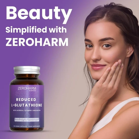 ZeroHarm Liposomal Reduced L-Glutathione 250mg Capsules 60 Capsules
