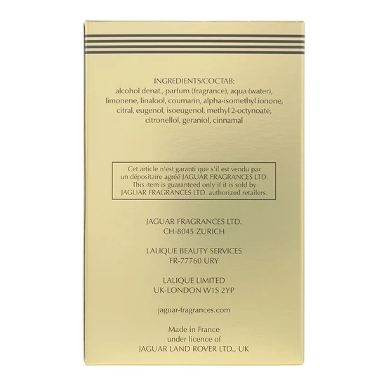 Jaguar Gold In Black Eau De Toilette 100ml