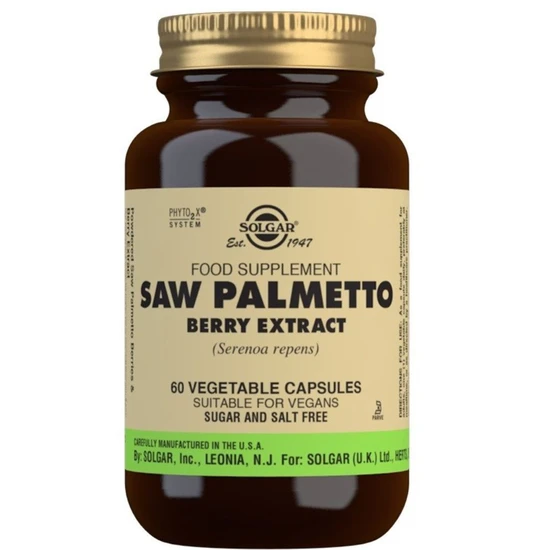 Solgar Saw Palmetto Berry Extract Vegicaps 60 Vegicaps