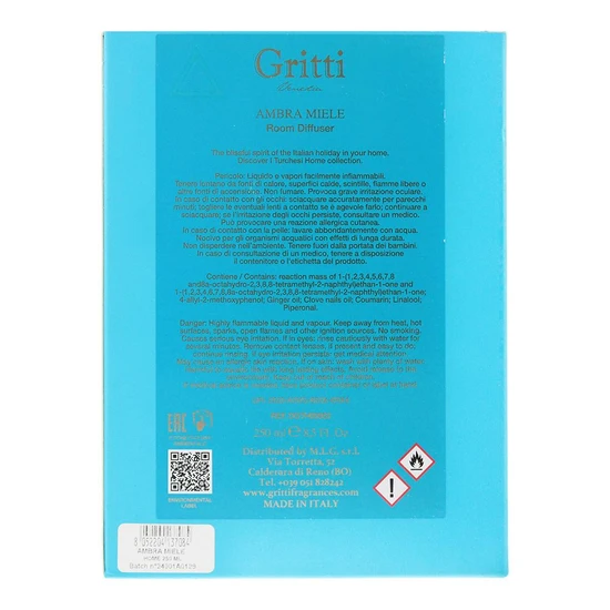 Gritti Ambra Miele Room Refresher 250ml