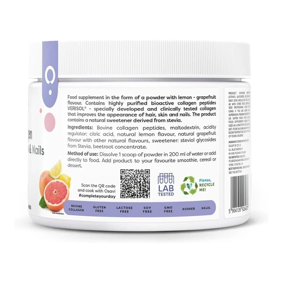 Osavi Collagen Peptides Lemon & Grapefruit 150g