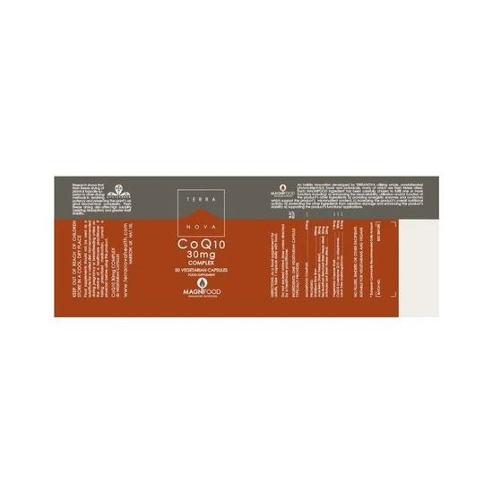 Terranova CoQ10 30mg Complex Vegicaps 50 Vegicaps