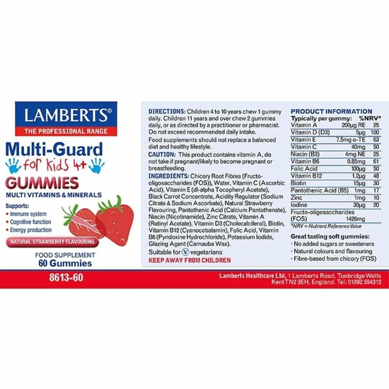 Lamberts Multi-Guard For Kids Gummies 60 Gummies
