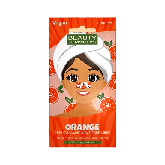 Beauty Formulas Orange Deep Cleansing Nose Pore Strips 6 Strips