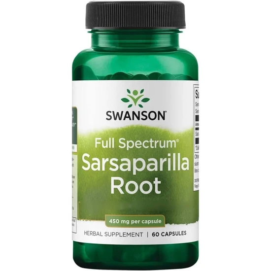 Swanson Full Spectrum Sarsaparilla Root 450mg Capsules 60 Capsules