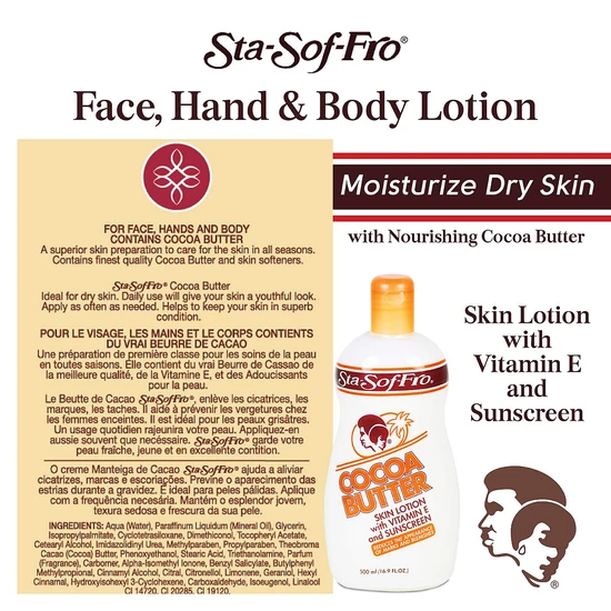 Sta-Sof-Fro Cocoa Butter Skin Lotion 500ml