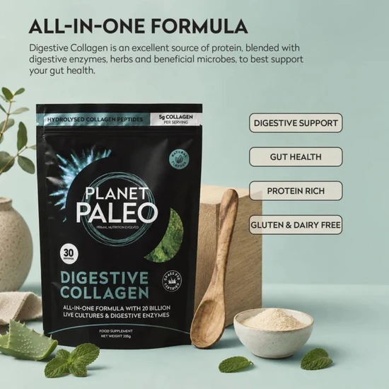 Planet Paleo Digestive Collagen Powder Mint 285g